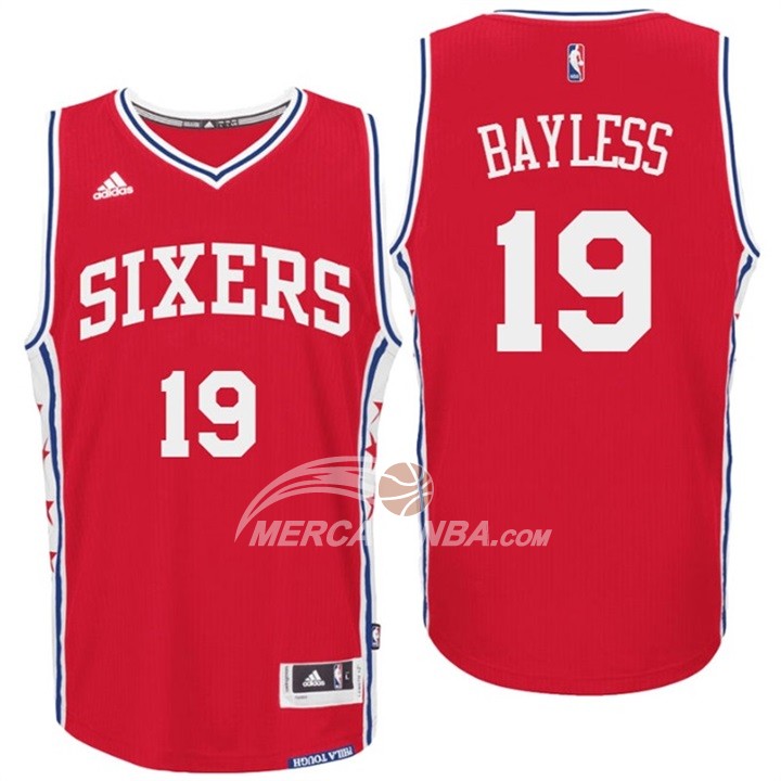 Maglia NBA Bayless Philadelphia 76ers Rojo
